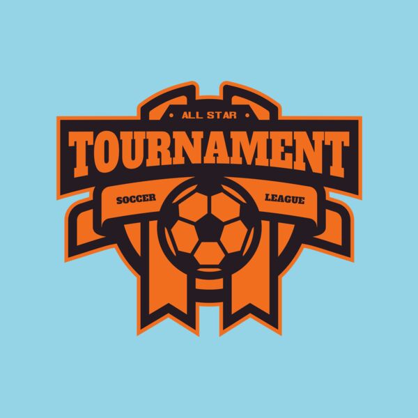 Tournament Soccer league logo template Thumbnail