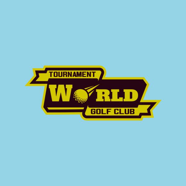 World Tournament Golf club logo template Thumbnail