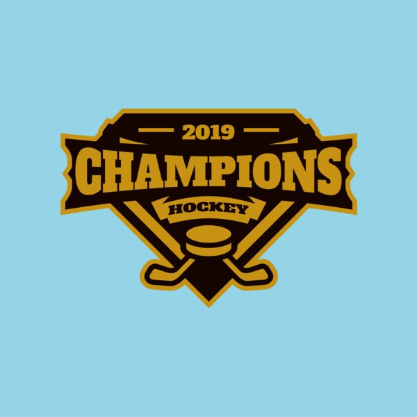 Champions Hockey logo template Thumbnail