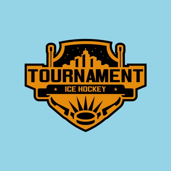 Tournament Ice Hockey logo template 02 Thumbnail